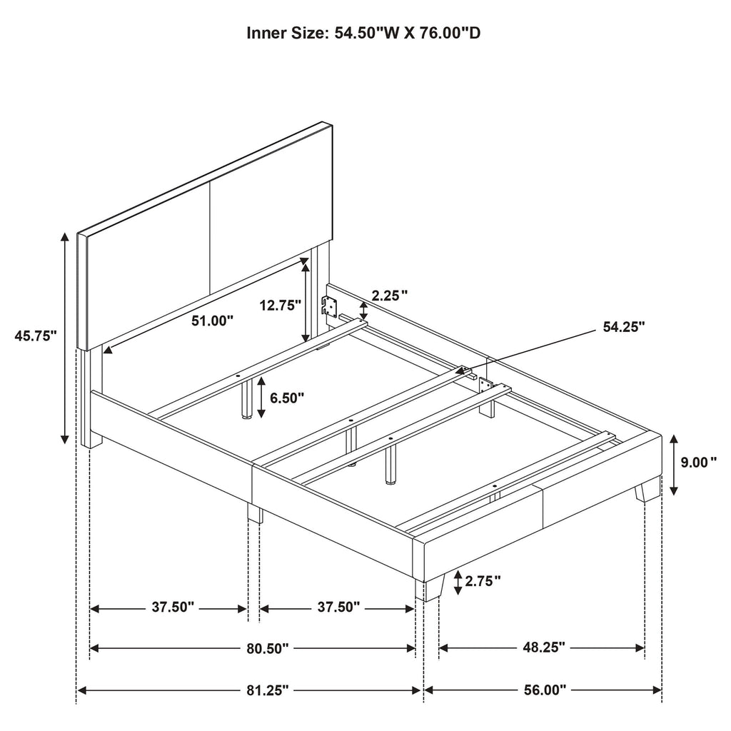 Efram - Panel Bed