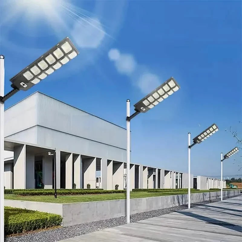 504-LED Ultra-Bright 6500K Solar Motion Sensor Street Light with Remote Control
