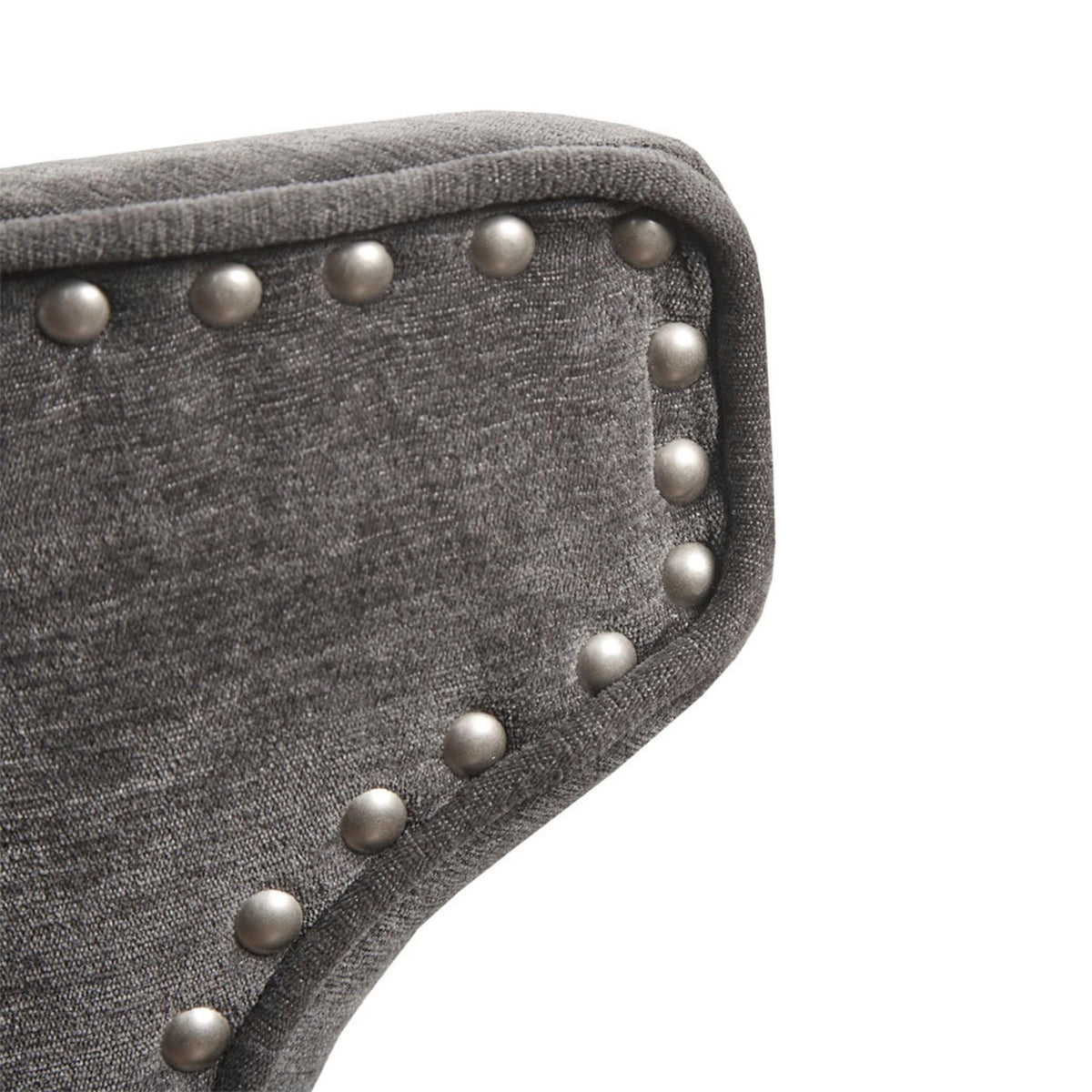 360 Degree Swivel Counter Stool With Silver Detailing