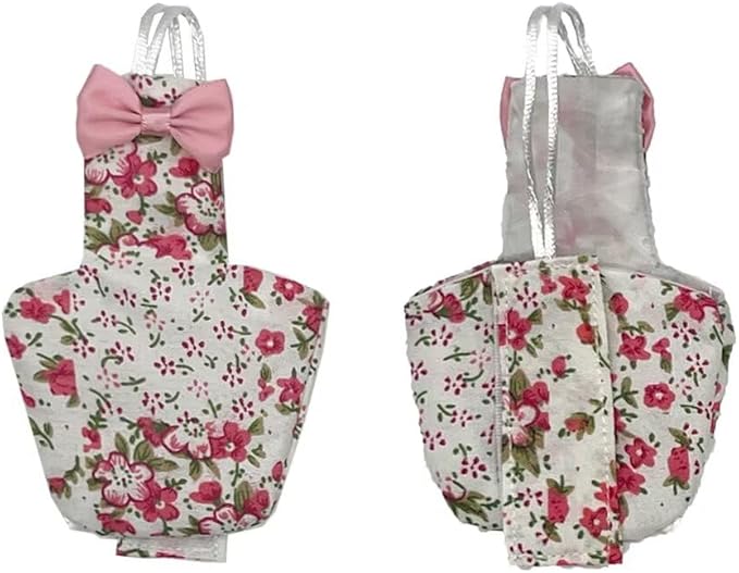 2 PCS Parrot Nappy Clothes Comfort Fit Pink&Balck Parrot Nappy Clothes for Parrots Cockatiels