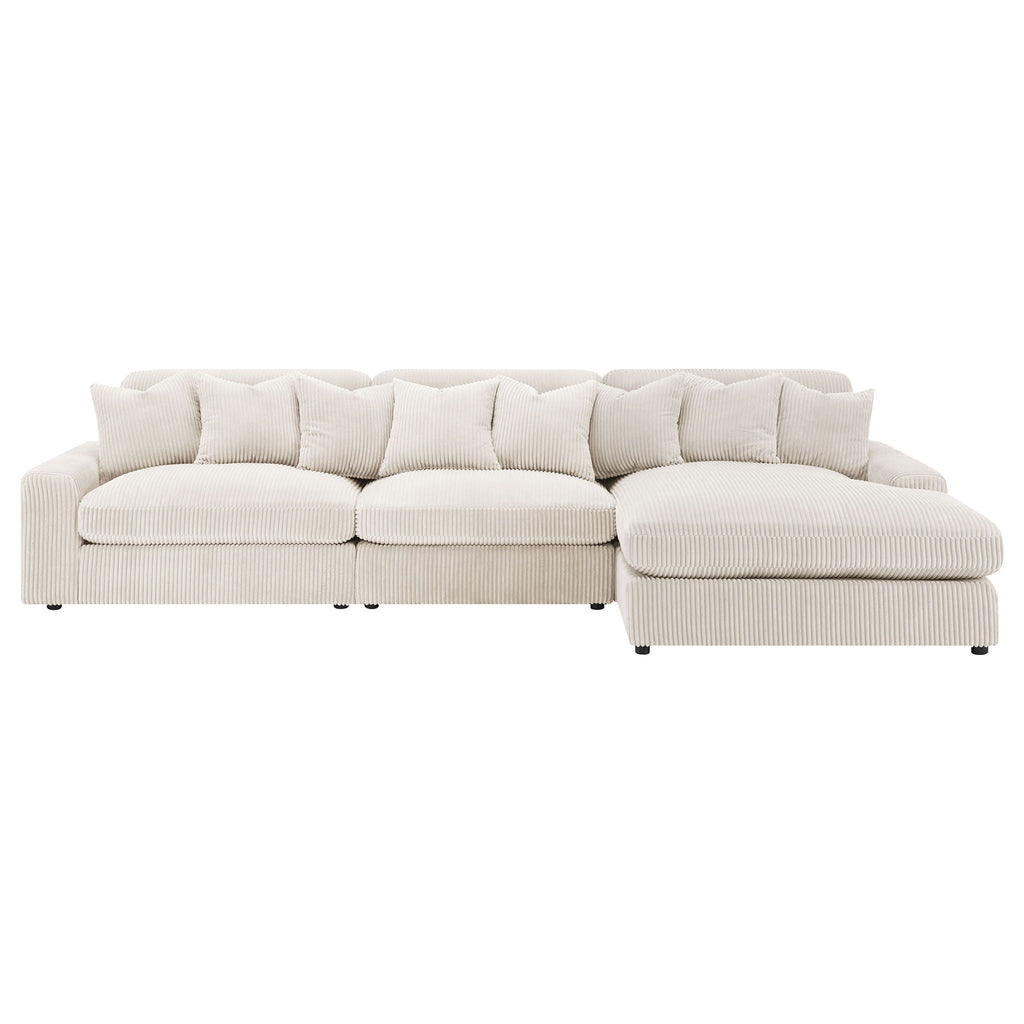 Cassidy - Upholstered Sectional Sofa With Reversible Cushions