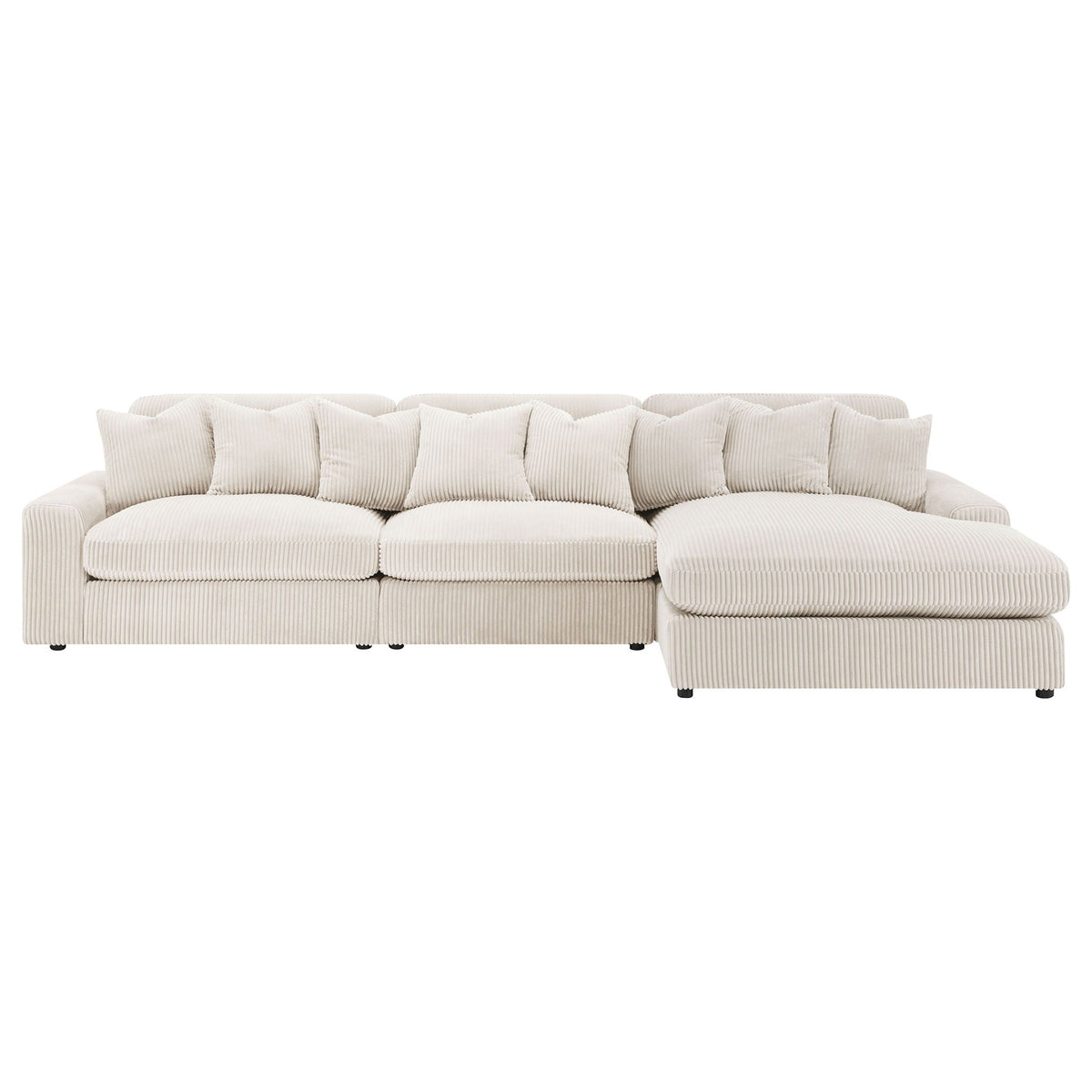 Cassidy - Upholstered Sectional Sofa With Reversible Cushions