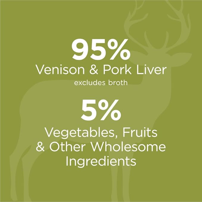 Instinct Original Pate Wet Cat Food, Grain Free Recipe - Real Venison, 5.5 oz. Cans (Pack of 12)