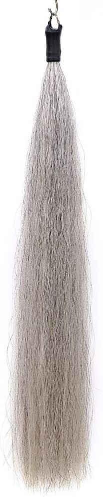Horse Tail Extensions with Braided Horsehair Loop, Blunt Cut Bottom, 28-30 inches Long and 3/8 lb Weight