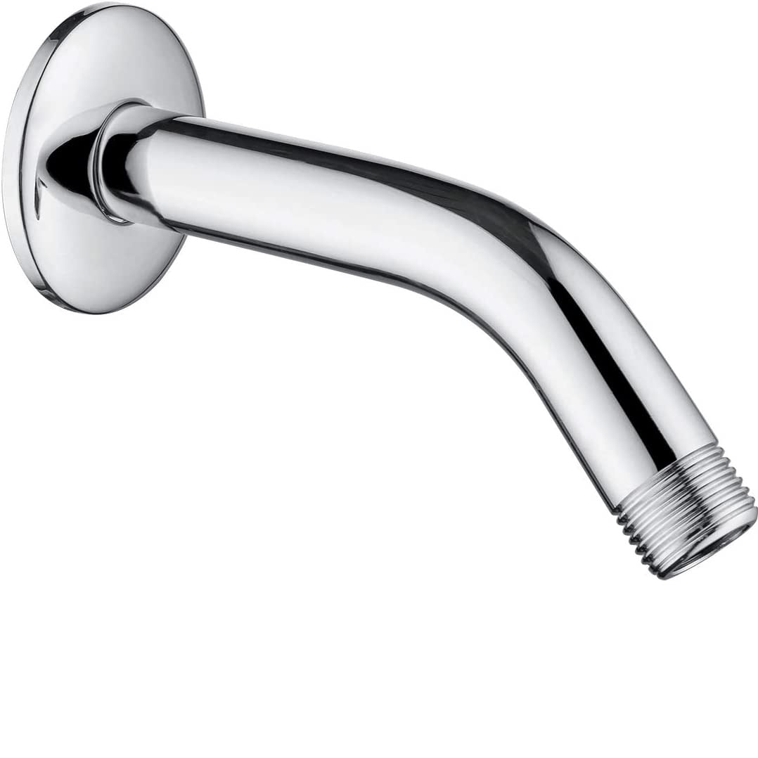 6-Inch Solid Brass Shower Arm with Universal G1/2 Connection