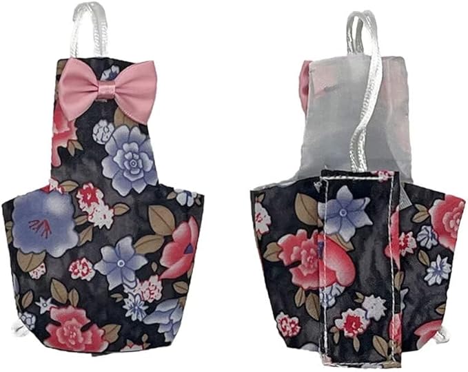 2 PCS Parrot Nappy Clothes Comfort Fit Pink&Balck Parrot Nappy Clothes for Parrots Cockatiels