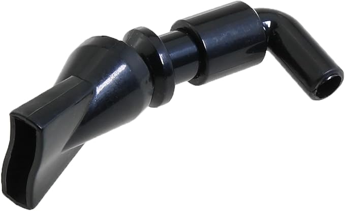 heyous 3PCS Aquarium Pump 360 Degree Free Rotation Black Plastic Nozzles Outlet Outflow Pipe Fitting Pet Supplies