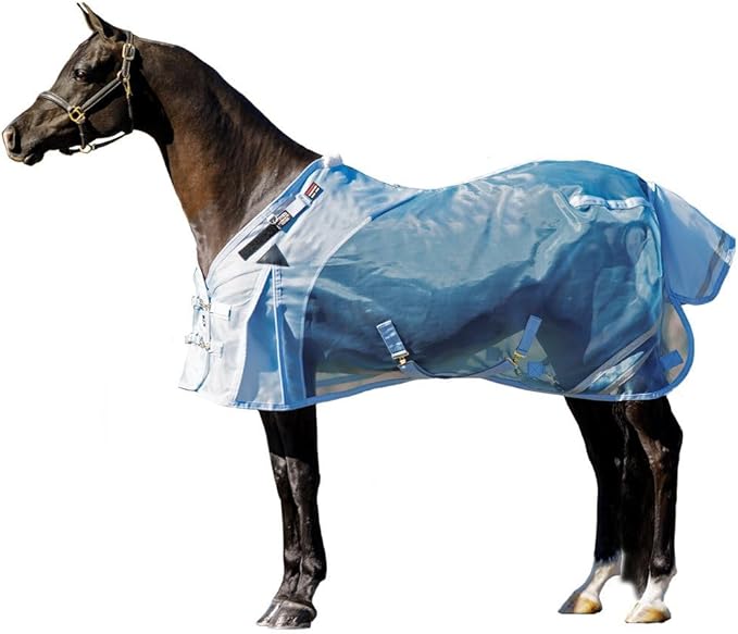 Schneiders Mosquito Mesh II Adjusta-Fit Horse Fly Sheets | Insect & UV Protection for Horses | Durable 350D Mesh | Reflective Safety Stripes