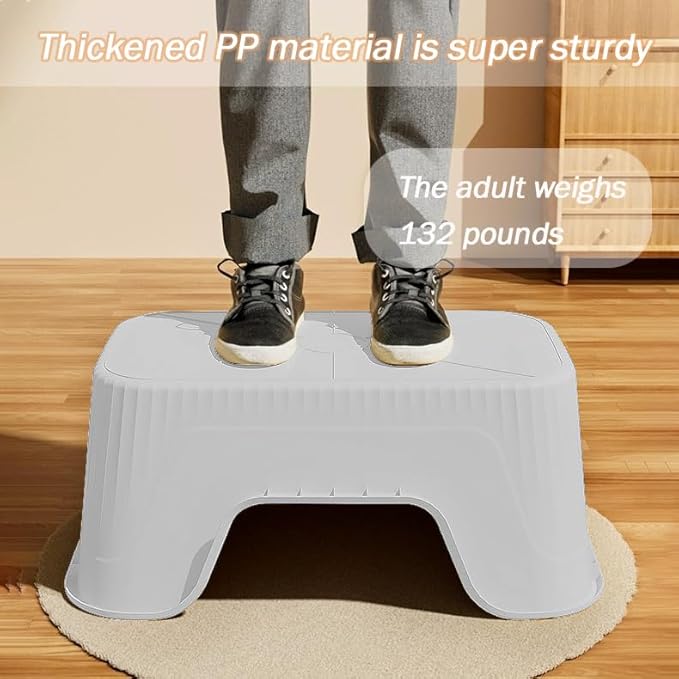Vealind 2 Extra Large Cat Litter Box with High Sides, XL Litter Boxes for Indoor Big Cats, Grey Big Tall Deep High Wall Litter Box for 2 or Multiple Cats