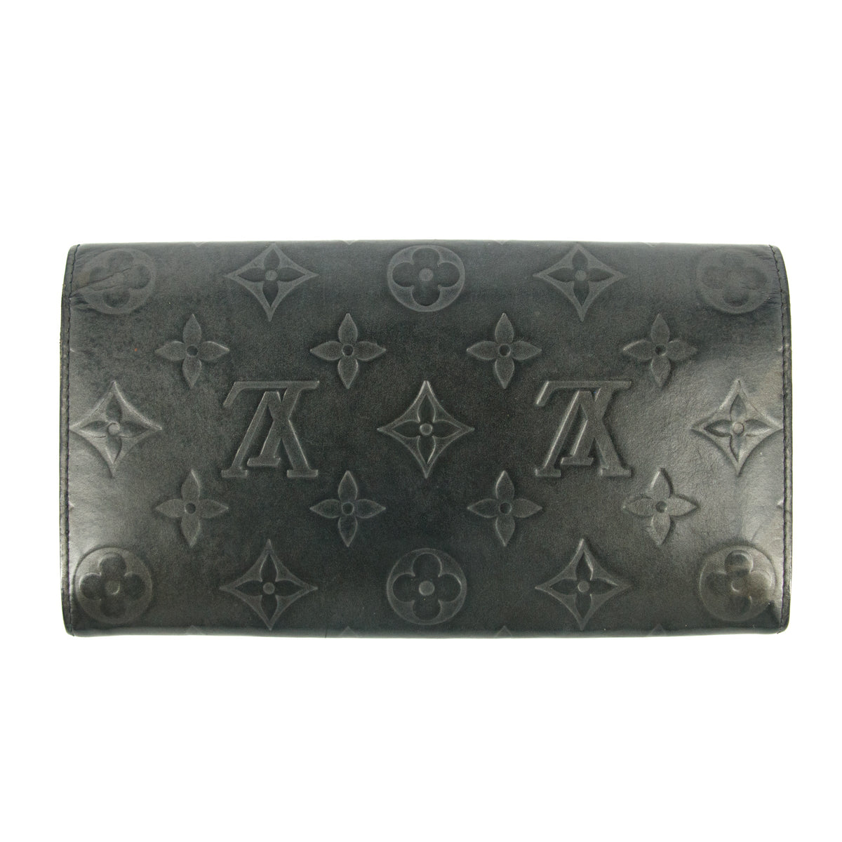 Louis Vuitton Grey Vernis Long Wallet #5166