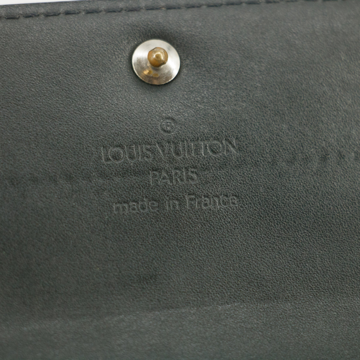 Louis Vuitton Grey Vernis Long Wallet #5166