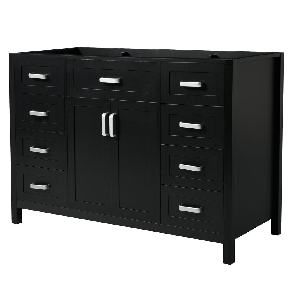 Bathroom Vanity Cabinet with 2 Soft Close Doors and 8 Drawers