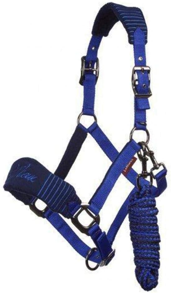 LeMieux Vogue Fleece Headcollar - Halter & Leadrope - Extra Padding, Adjustable at Curb and Poll Strap