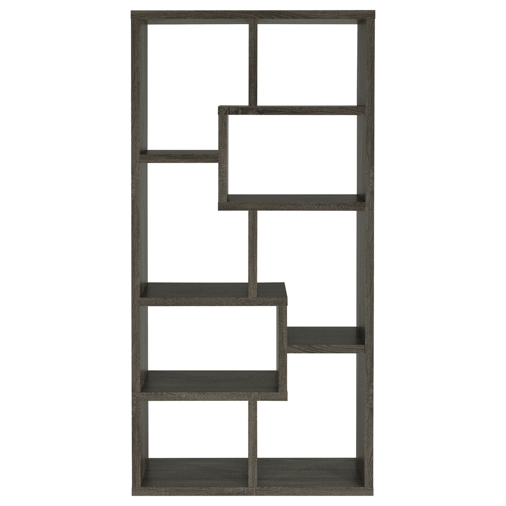 8 Shelf Geometric Bookcase