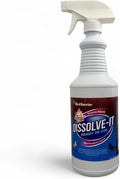 BIRD BARRIER Product Image Dissolve-It Enzyme Cleaner Concentrate |1 Quart Ready to use | Bird Dropping Remover, Pet Urine & Odor Eliminator for Carpets, Hardwood Floors, Drains & Grease Traps