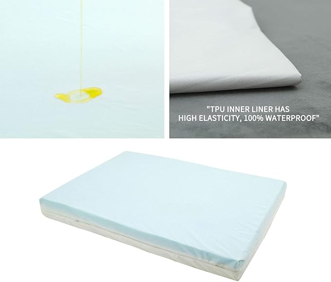 GOHOO Jumbo Dog Bed for Large Dogs, Orthopedic Memory Foam with Cooling Gel & Waterproof Lining