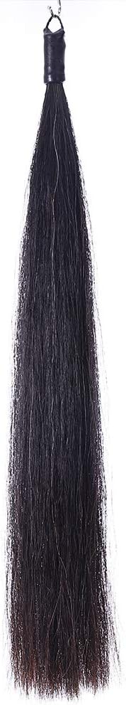 Horse Tail Extensions with Braided Horsehair Loop, Blunt Cut Bottom, 28-30 inches Long and 3/8 lb Weight
