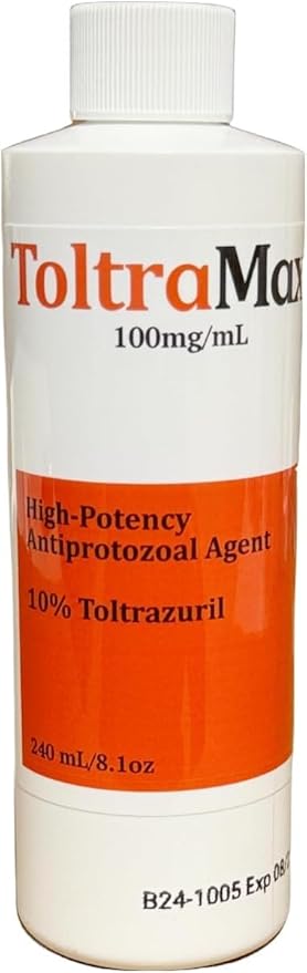 Toltrazuril 10.0% for Horses, Dogs, Cats, 240mL/8 Ounce, for Non-Food Chain Animals, Alfalfa