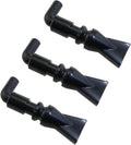 heyous 3PCS Aquarium Pump 360 Degree Free Rotation Black Plastic Nozzles Outlet Outflow Pipe Fitting Pet Supplies