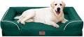Comfort Expression Extra Large Dog Beds Jumbo Breed, Orthopedic Dog Bed Waterproof, PV Washable Pet Sofa Couch with Removable Cover & Non-Slip Bottom(Jumbo,Emerald)