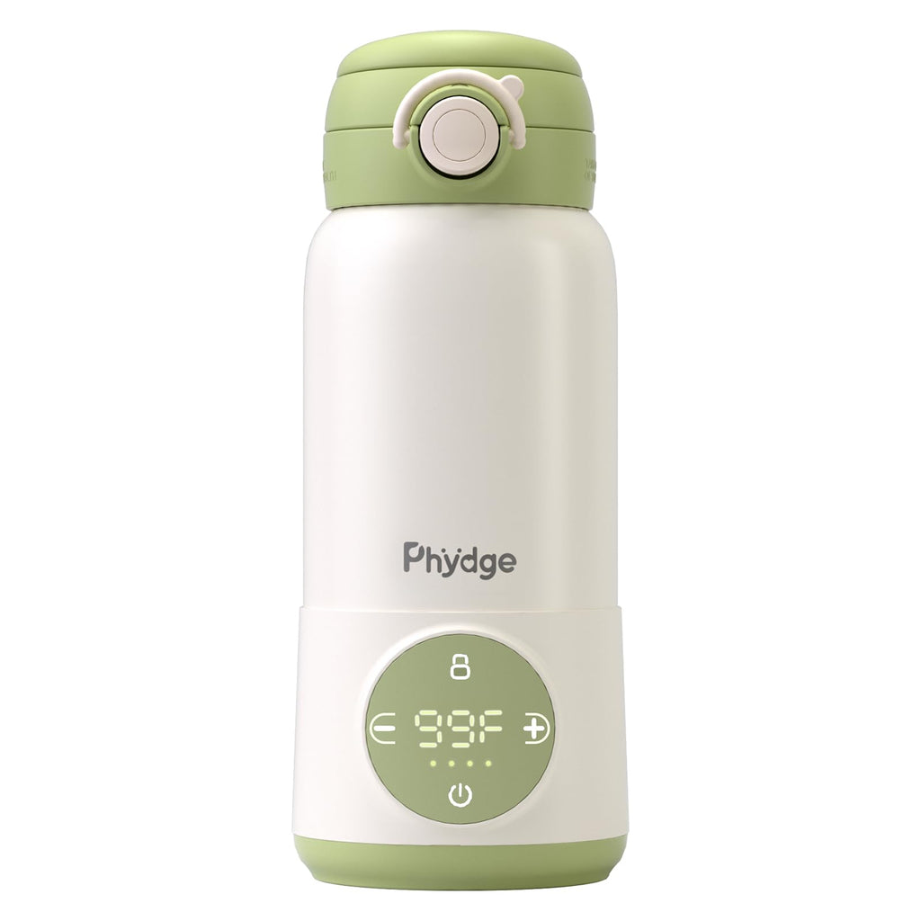 Portable Bottle Warmer for Travel,12.5oz Cordless Baby Milk Warmer on The go for Formula,Breastmilk,Water,3 Mins Fast Heating & Precise Temp Control Travel Essential