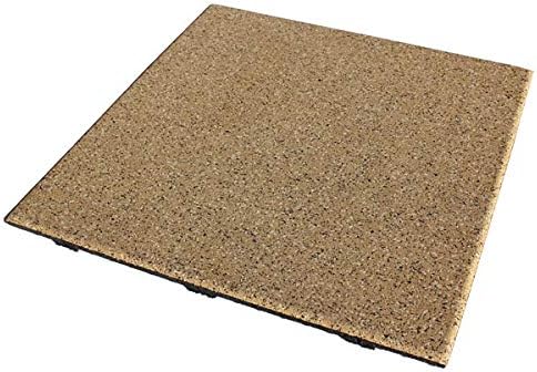 American Extreme Rubber Gym Mats - 1 Inc Thick Colorful Mats - Sound & Shock Absorbing - Blue/Grey/White 4-Mat Pack (Covers 16 Sq Ft)