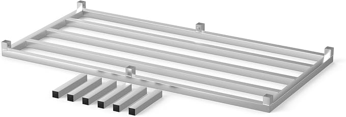 30 in X 60 in. Aquarium Stand | Industrial Style Aluminum Fish Tank Base with Open Frame Design