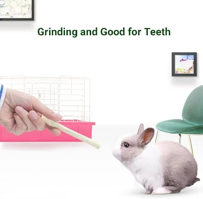 700g/1.5lb Sweet Bamboo Sticks for Rabbits Bunny Chew Toys,Chinchilla Molar Treats Chew Sticks for Small Animals Rabbits Hamsters Guinea Pigs