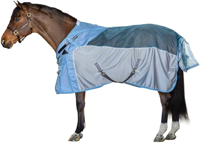 Schneiders Adjusta-Fit Mosquito Mesh Hybrid II Horse Fly Sheets | Ultimate Insect & UV Protection for Equine Comfort