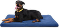 K9 Ballistics Tough Ripstop Orthopedic Dog Bed - Durable Pad with Washable Cover, for Wire Crates, Tie-Downs Included, Size: X-Large 47"x29", Blue Quartz