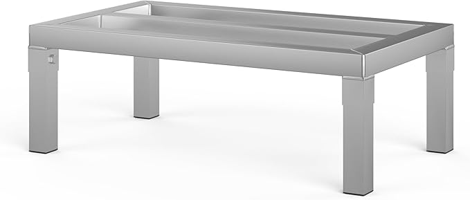 14 in X 24 in. Aquarium Stand | Industrial Style Aluminum Fish Tank Base with Open Frame Design