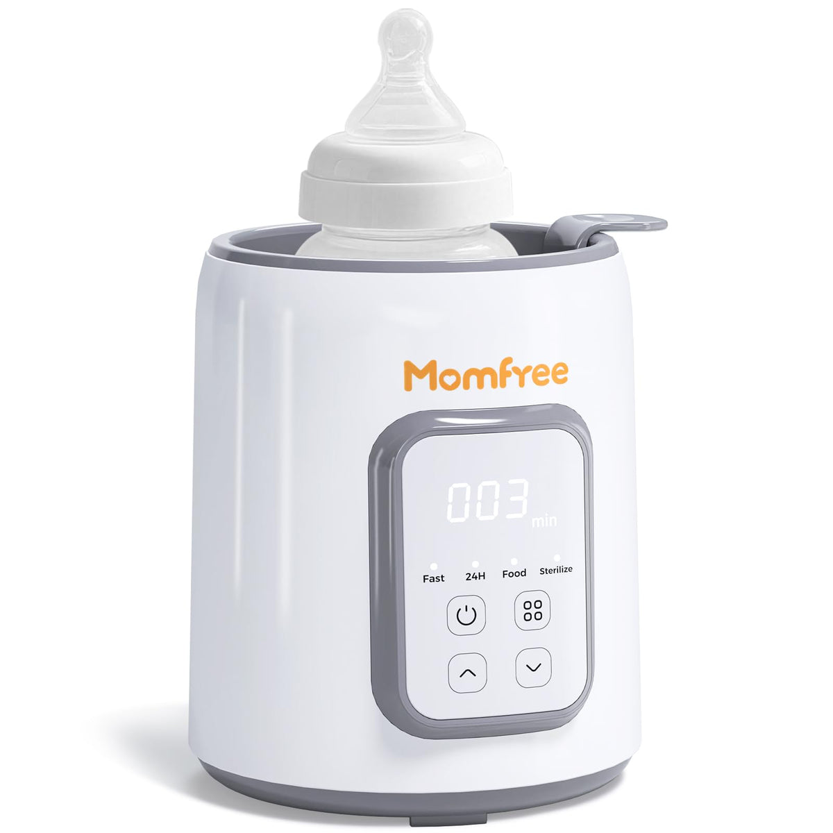 Bottle Warmer, 8-in-1 Fast Baby Bottle Warmer, Grey | for Breastmilk and Formula, Accurate Temperature Control, Automatic Shut-Off, Multifunctional for All Bottles