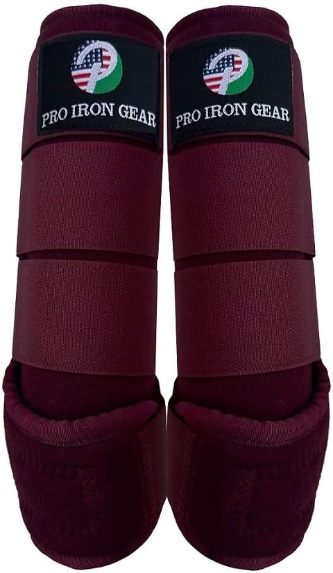 Horse Medicine Brushing Boots Leg Wraps Protection Gear Set of 2 and Set of 4 in 14 Colors