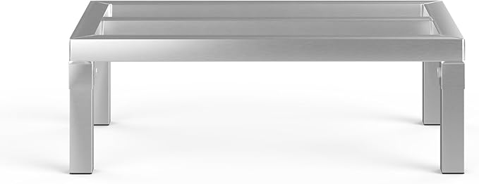 14 in X 24 in. Aquarium Stand | Industrial Style Aluminum Fish Tank Base with Open Frame Design
