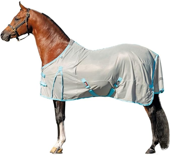 Schneiders Cooling Soft Interlock Mesh II Horse Fly Sheets | 300D Cooling Fabric | 80% UV Protection | SilverTek Lining | Reflective Stripes