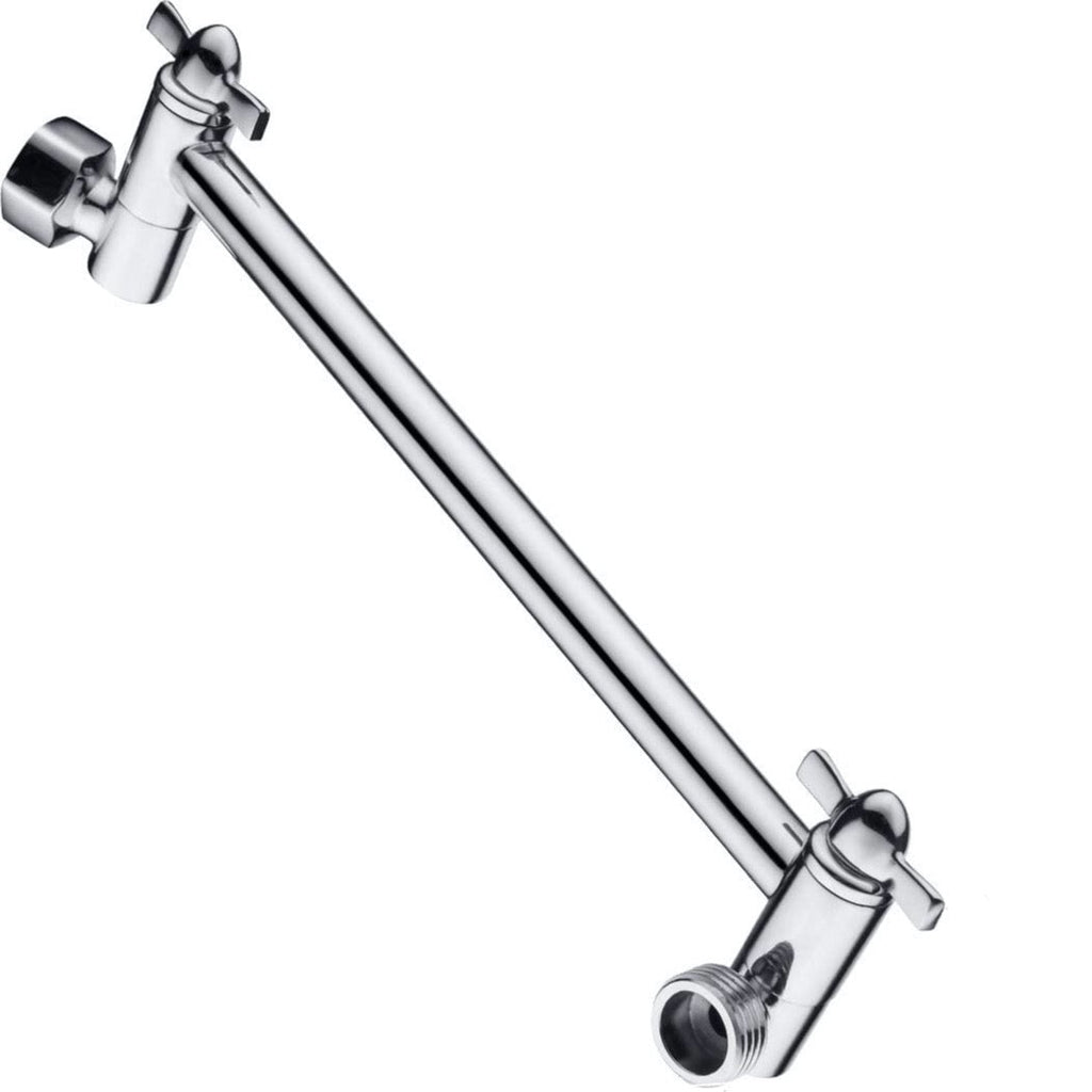 10 Inch Brass Shower Head Extension Arm, Height & Angle Adjustable