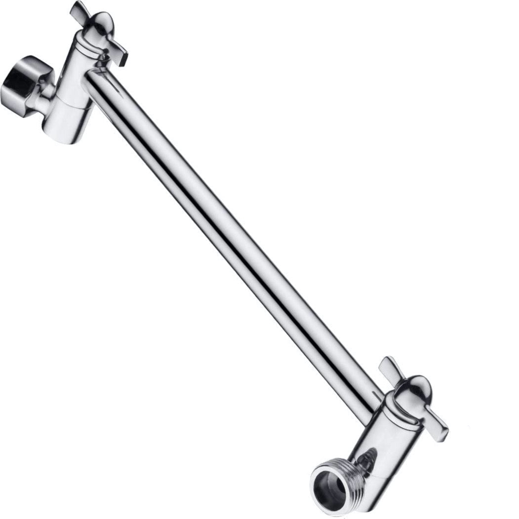 10 Inch Brass Shower Head Extension Arm, Height & Angle Adjustable