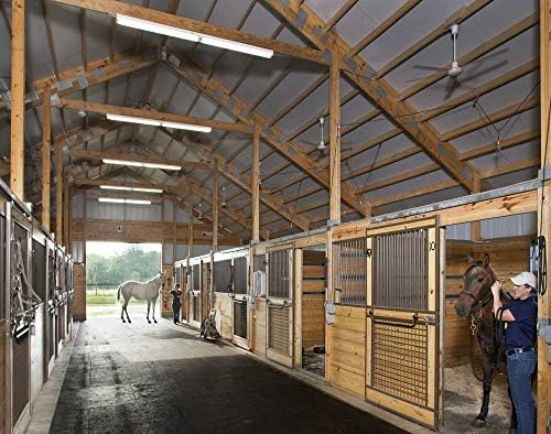 American Heavy Duty Rubber Stall Mats - Stable/Horse Thick, Durable Black 4 Center Tiles 3/8" Thick Expansion Set