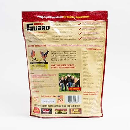 Horse Guard 4.6 lb, Equine Vitamin Mineral Supplement with Organic Selenium & Vitamin E