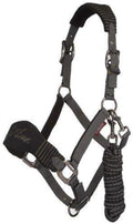 LeMieux Vogue Fleece Headcollar - Halter & Leadrope - Extra Padding, Adjustable at Curb and Poll Strap