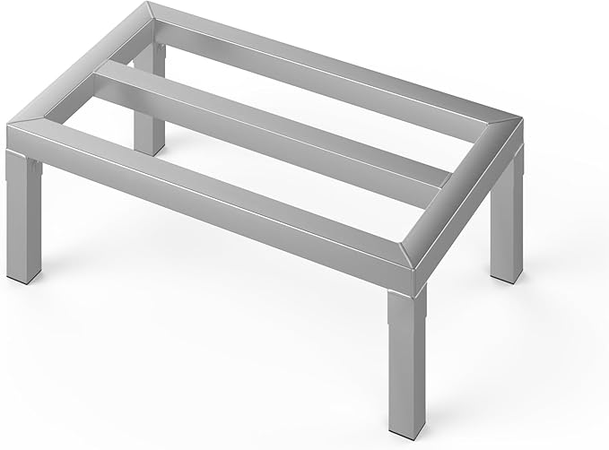 14 in X 24 in. Aquarium Stand | Industrial Style Aluminum Fish Tank Base with Open Frame Design