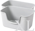 Smart Paws Extra Large Jumbo Cat Litter Box for Maine Coon Cats, Open Top High-Sided Anti-Splash Litter Pans, Durable XL Kitty Bathroom for Multi-Cat Households (Pack of 2 (Grey))