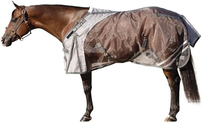 Schneiders Mosquito Mesh II Adjusta-Fit Horse Fly Sheets | Insect & UV Protection for Horses | Durable 350D Mesh | Reflective Safety Stripes