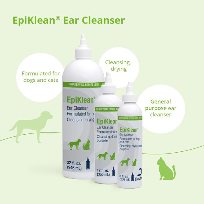 EpiKlean Ear Cleanser for Dogs and Cats, 12 oz