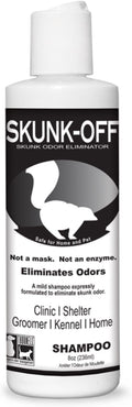 Skunk Off Pet Shampoo – Ready to Use Skunk Odor Remover for Dogs, Cats, Home, Carpet, Car & More – Non-Enzymatic Skunk Shampoo Dogs – Pet Odor Eliminator for Skunk Odor (8 oz)
