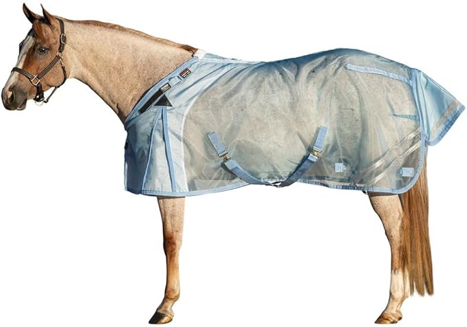 Schneiders Mosquito Mesh II Adjusta-Fit Horse Fly Sheets | Insect & UV Protection for Horses | Durable 350D Mesh | Reflective Safety Stripes