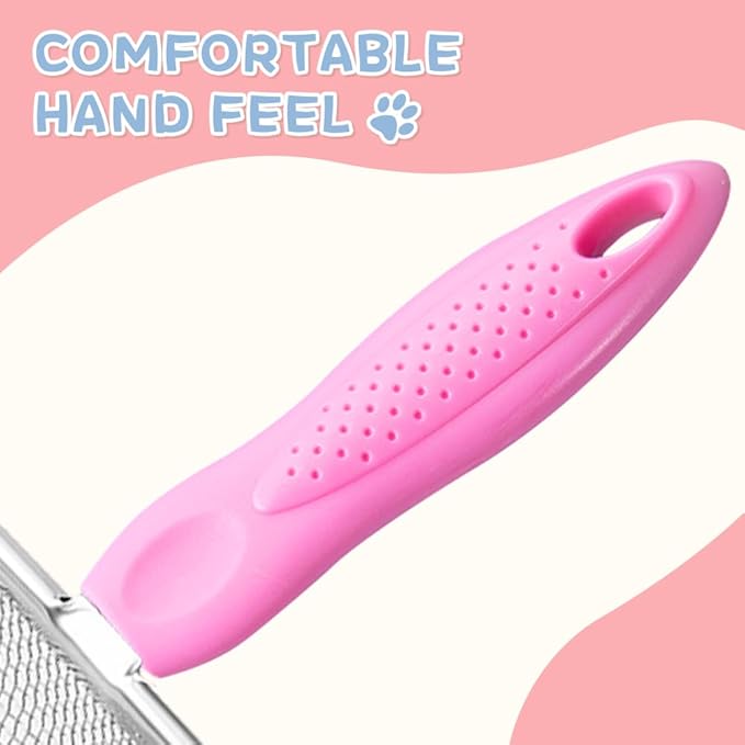 Cat Litter Scoop,Sturdy Litter Cleaner Corner Shovel,2Pcs Stainless Steel Mesh Litter Shovel,Easy to Clean Reptile Terrarium Sand Waste,Beach Shovel(2 Pcs Pink)