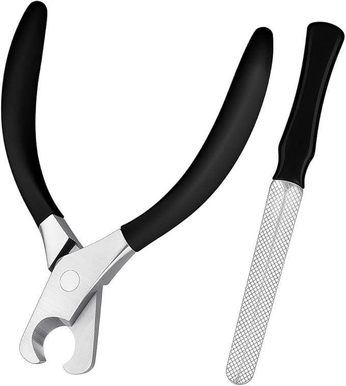 Large Dog Nail Clippers Wide Jaw Opening Heavy Duty Dog Nail Trimmer Cat Claw Clippers(Black)