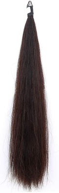 Horse Tail Extensions with Braided Horsehair Loop, Blunt Cut Bottom, 28-30 inches Long and 3/8 lb Weight