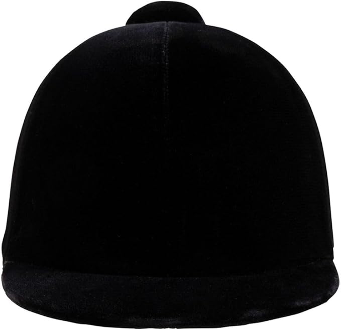 Dura-Tech Velvet Horse Riding Hunt Cap | Classic English Equestrian | Hunter Class Elegance | Use in Breed Show | Color Black